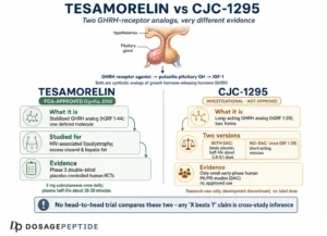Tesamorelin vs. CJC-1295: Der ehrliche Vergleich zweier GHRH-Peptide